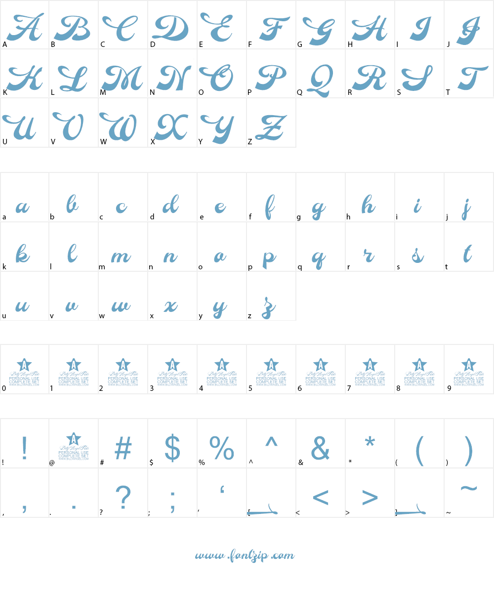 Dinasty Personal Use Font Character